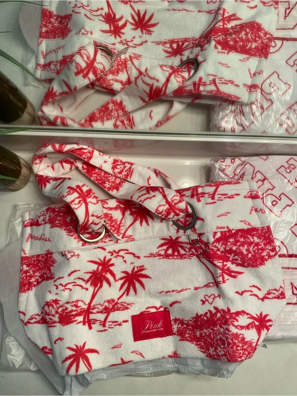 PINK Victoria's Secret Flat Bottom Tote and Beach Towel